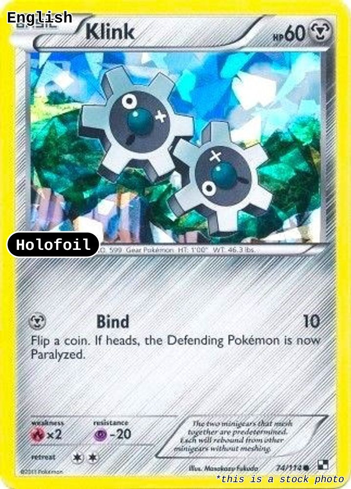 Klink - 74/114 (Cracked Ice Holo)