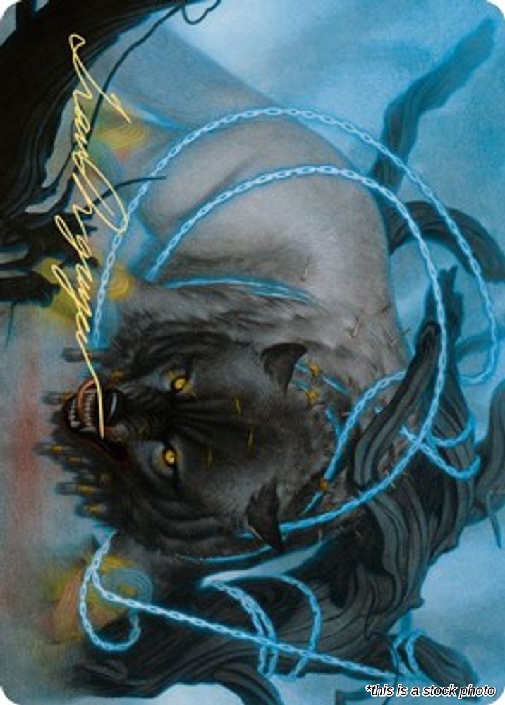 Bind the Monster Art Card (Gold-Stamped Signature)