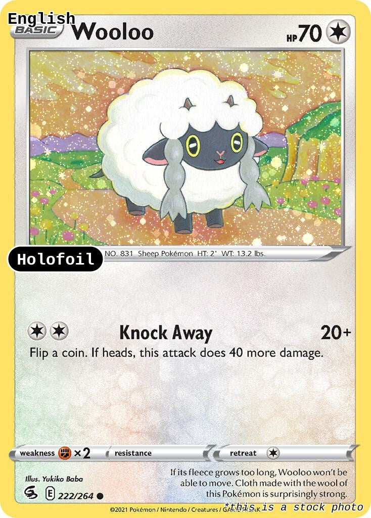 Wooloo - 222/264 (Cosmos Holo)