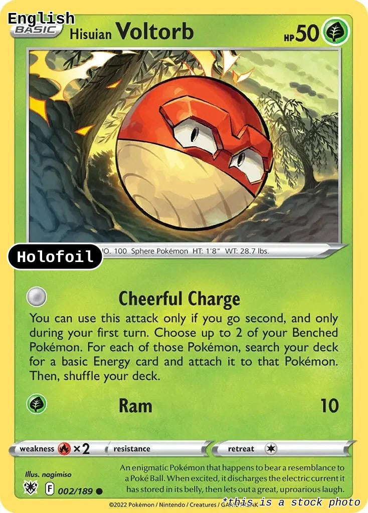Hisuian Voltorb - 002/189 (Cosmos Holo)