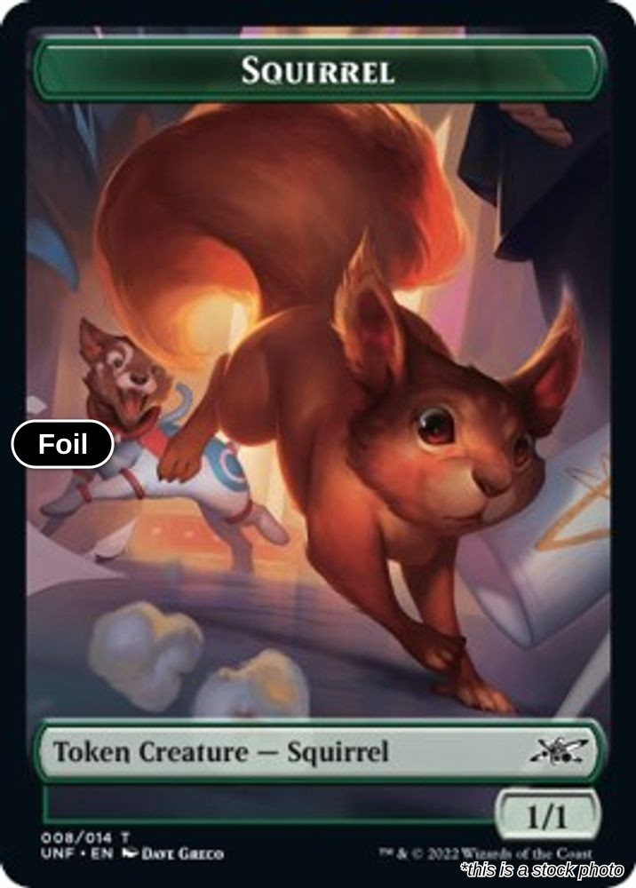 Squirrel // Treasure (012) Double-sided Token