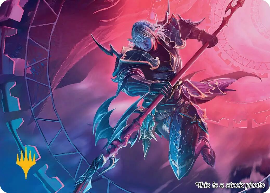 Estinien Varlineau Art Card (Gold-Stamped Planeswalker Symbol)