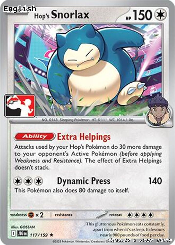 Hop's Snorlax - 117/159
