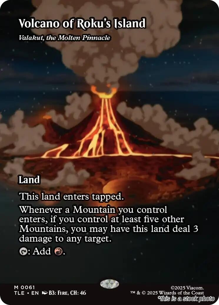 Volcano of Roku's Island - Valakut, the Molten Pinnacle (Borderless)