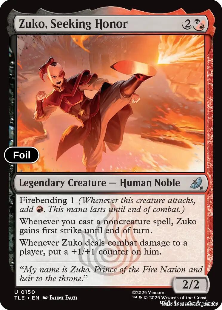 Zuko, Seeking Honor