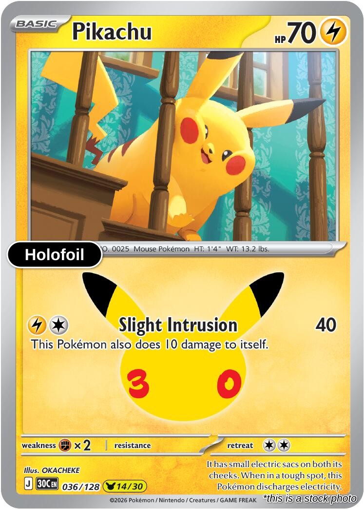 Pikachu - 036/128
