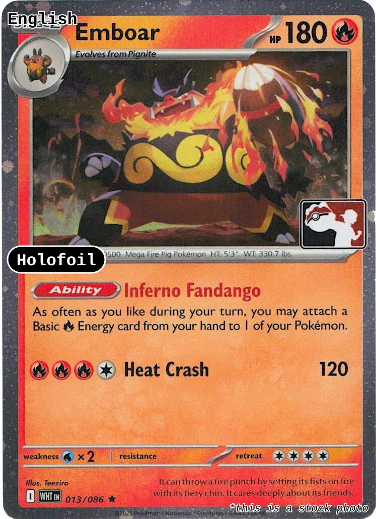 Emboar - 013/086 (Cosmos Holo)