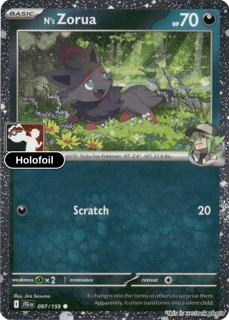 N's Zorua - 097/159 (Cosmos Holo)