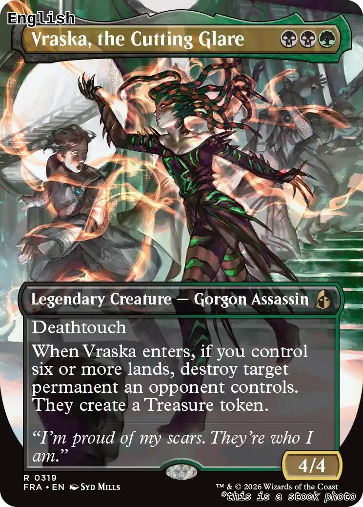 Vraska, the Cutting Glare (Borderless)