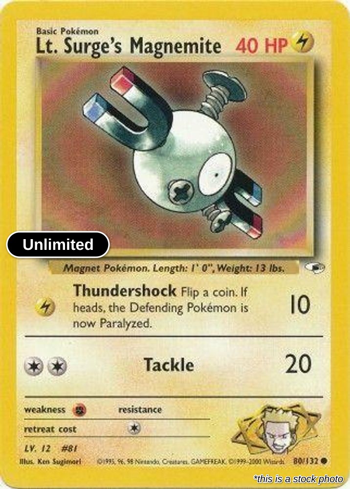Lt. Surge's Magnemite (80)