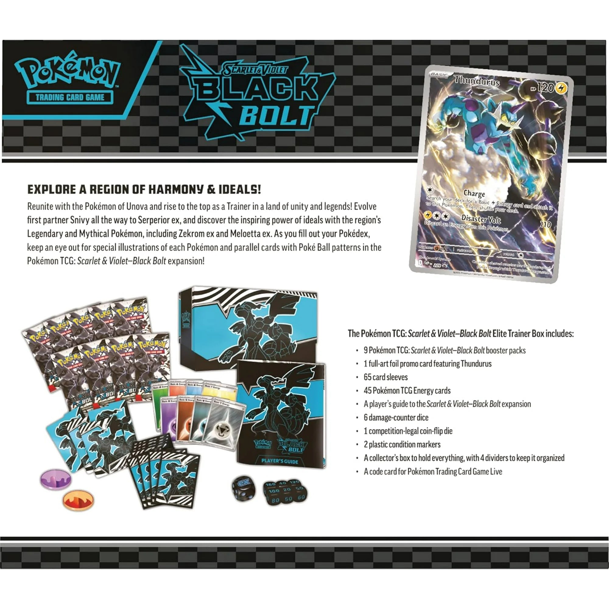 Pokémon Trading Card Games Scarlet & Violet 10.5 Black Bolt Elite Trainer Box