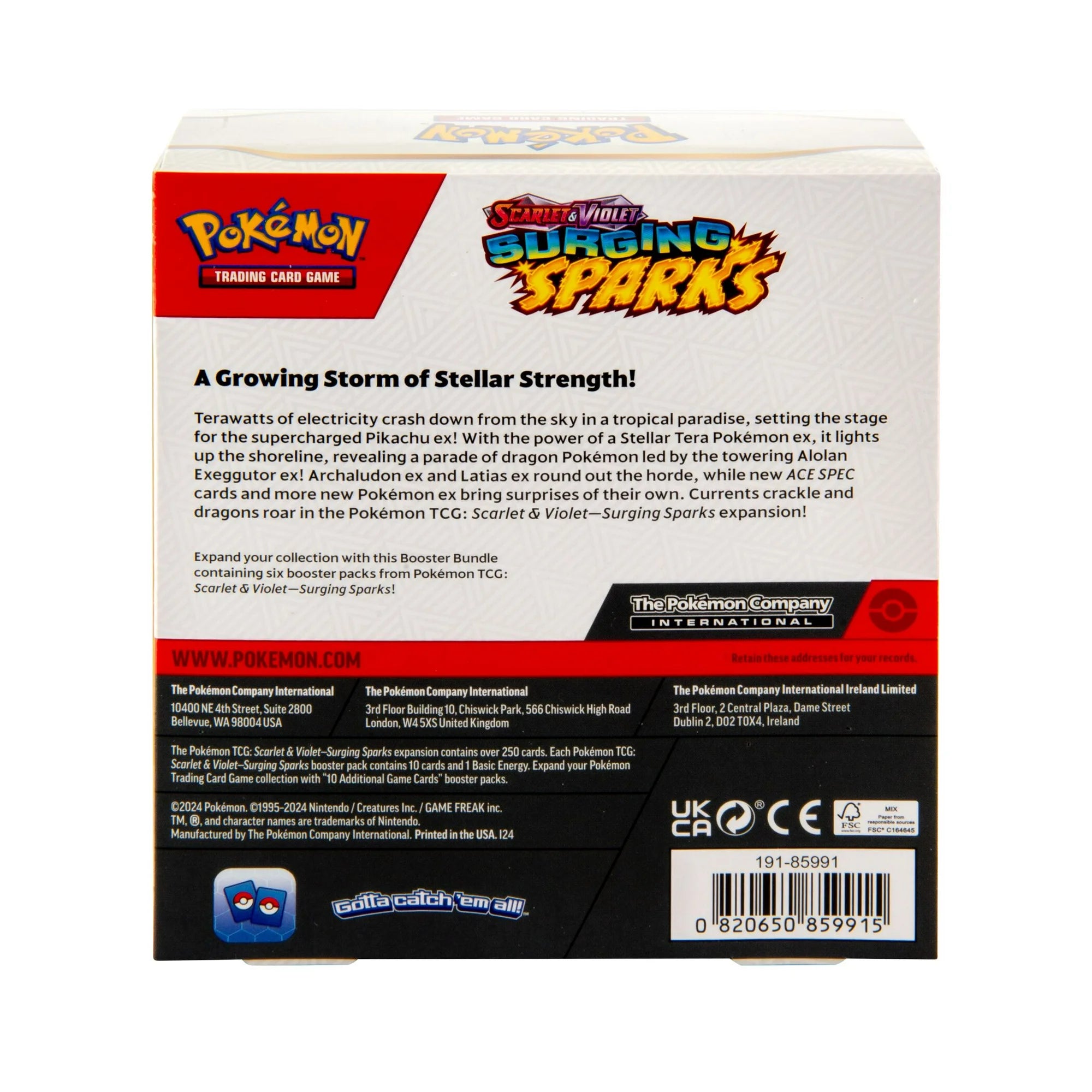 Pokémon Trading Card Games Scarlet & Violet Surging Sparks Booster Bundle