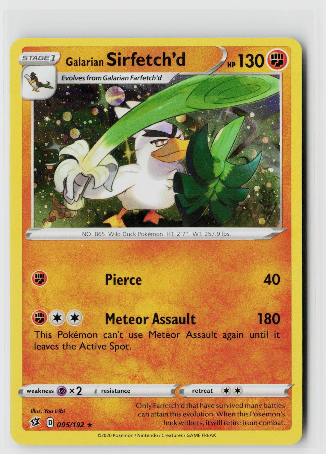 Galarian Sirfetch'd - 095/192 (Cosmos Holo)